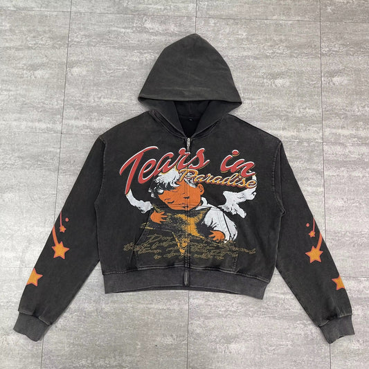TP star angel Hoodie (Black)